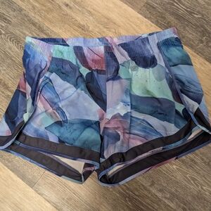 Athleta Mesh Run Racer Shorts